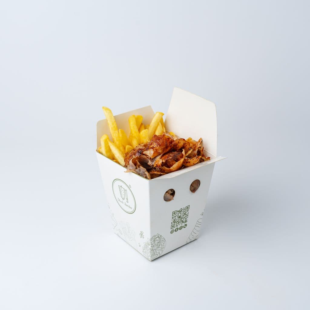 Pommkebab (auch mit Reis)